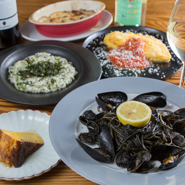 【２H飲み放題付き】前菜盛り合わせとパスタコース